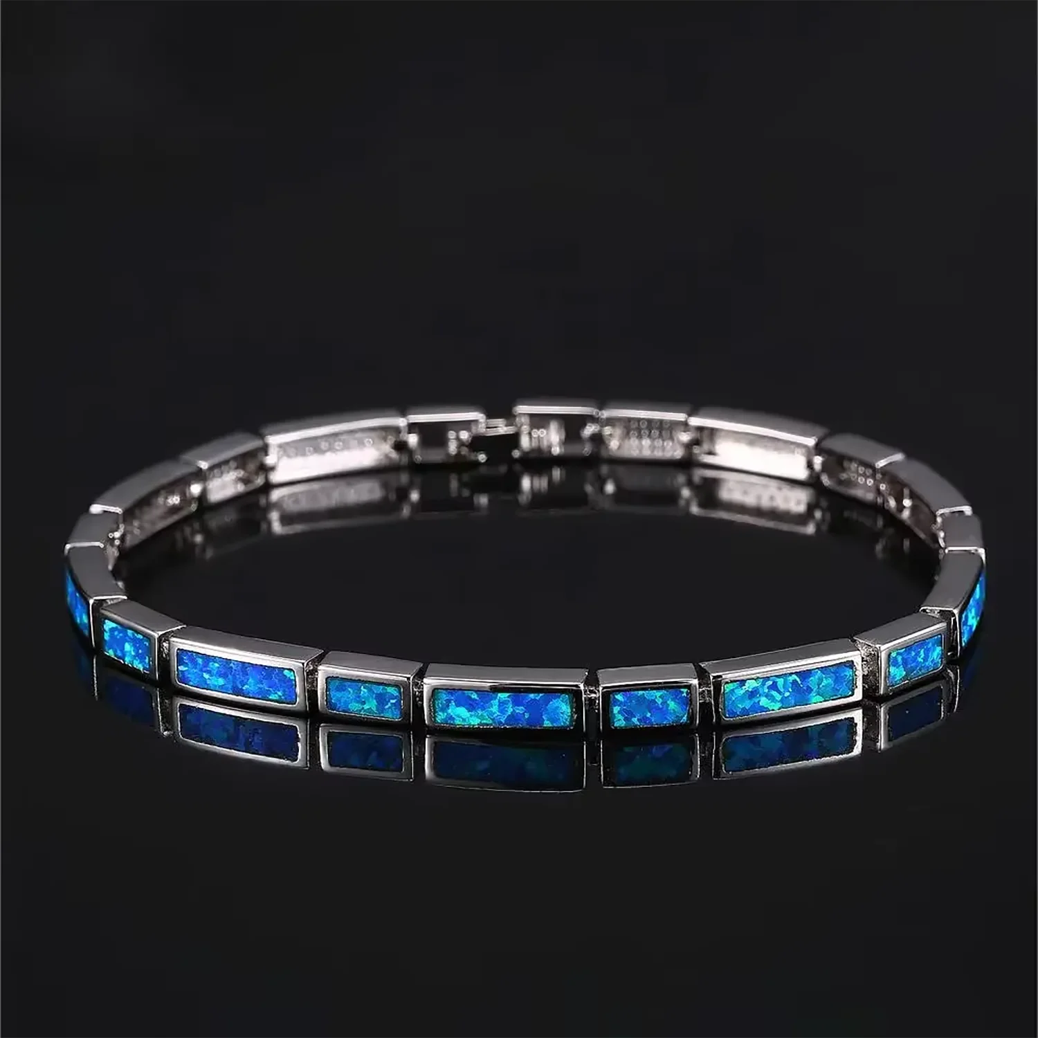 White Opal Charm Bracelets For Women Strip Shape Friendship Bracelets for Women Bijoux Wedding Jewelry Gifts for Girlfried