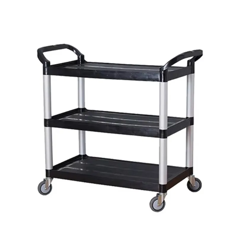 

Restaurant Buffet Dinner Service Food Hotel Equipment Kitchen Manual Service Utility Bus Cart with Dumpster