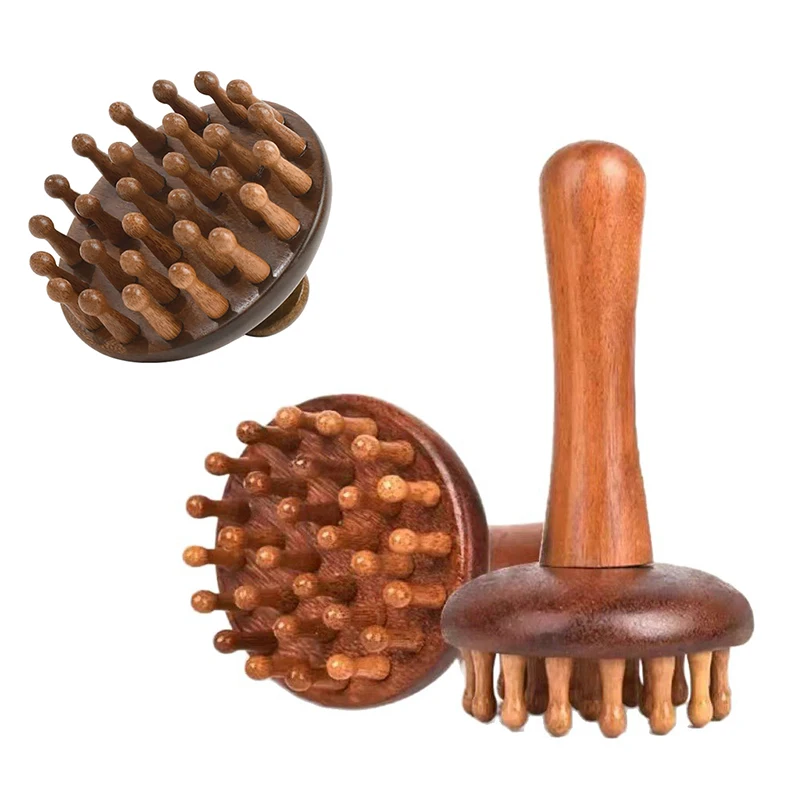1 Stück Sandelholz Gua Sha Massagebürste Kopf Nacken Schulter Bauch Bein Körper Meridian-Massagegerät Gua Sha Kamm Holz-Massagewerkzeuge – Detail 10