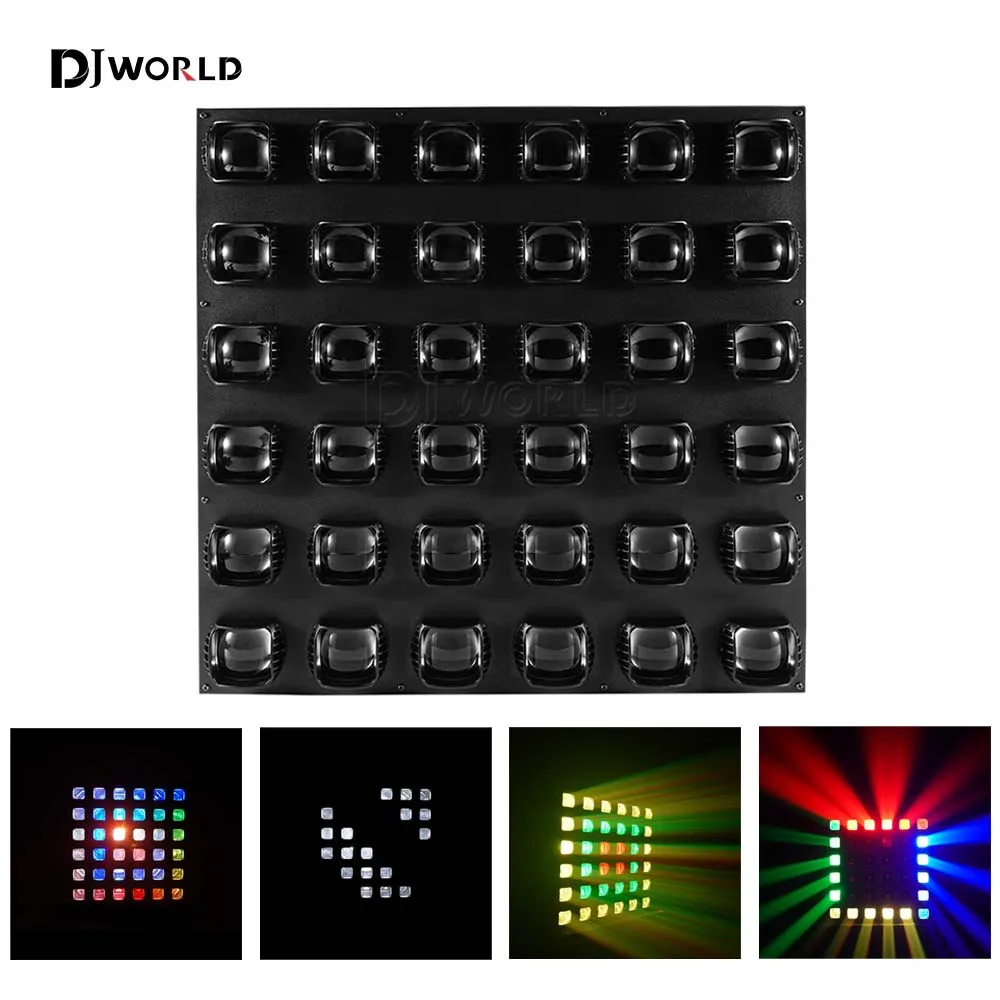 led blinder matrix beam lighting dmx512 effect iluminacao de palco para dj festa dance floor bar casamento 36x10w rgbw 4in 1 01