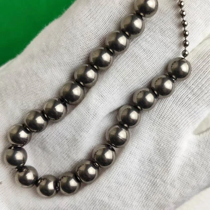 Pure Grade 2 Titanium Beads with Holes 4mm 6mm 8mm - Hypoallergenic Jewelry Making Supplies for DIY Bracelet Necklace