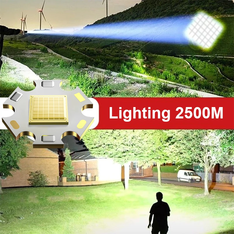 18000000lm Lechera delantera de alta potencia XHP360 Flight Flight Floor recargable 18650 Fuerte Linter linterna de pesca linterna led recargable cabeza  linternas de cabeza Caminata por la noche de senderismo