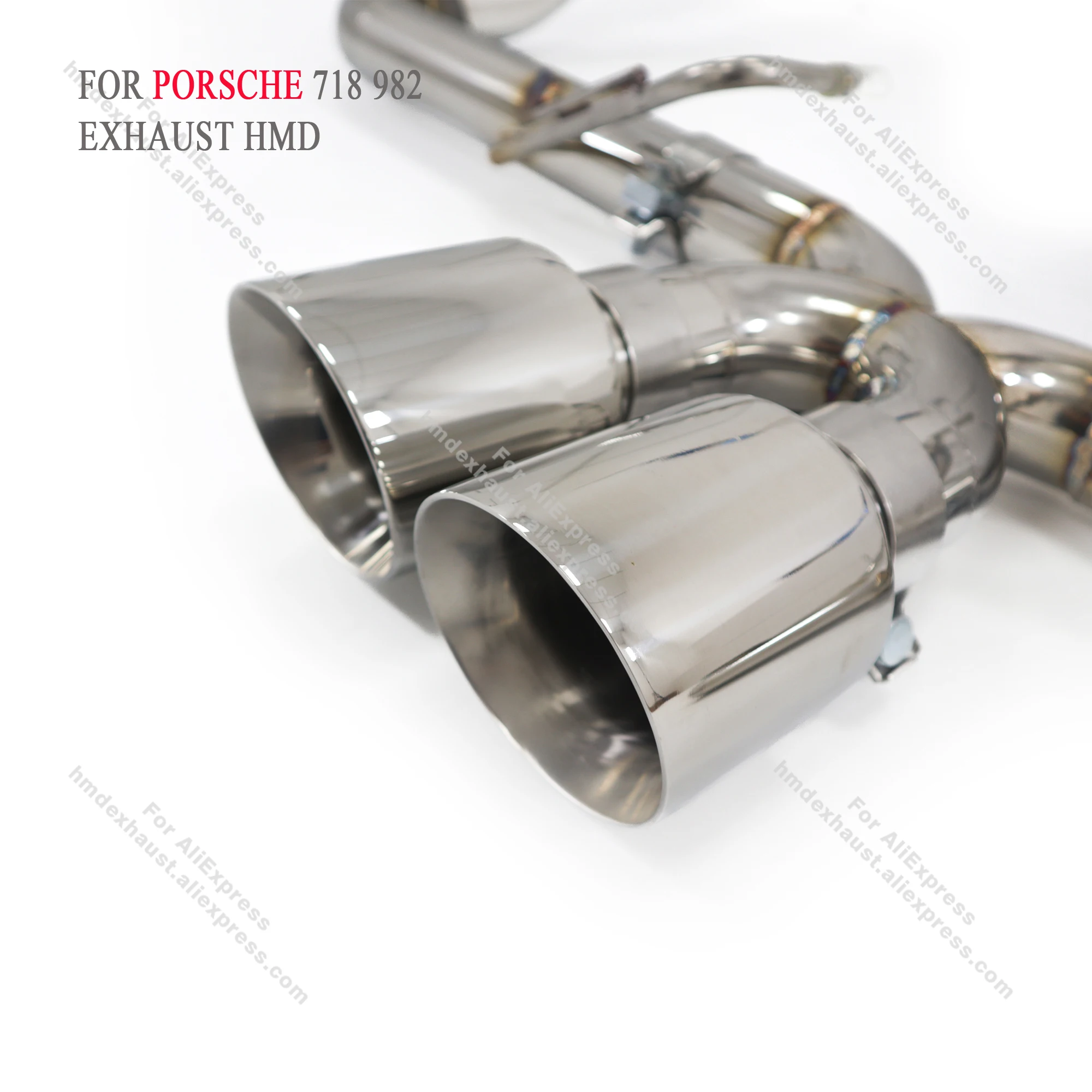 

HMD Exhaust System Stainless Steel Performance Catback for Porsche 718 Cayman Boxster 982 2.0T 2.5T Without Valve Straight Pipe
