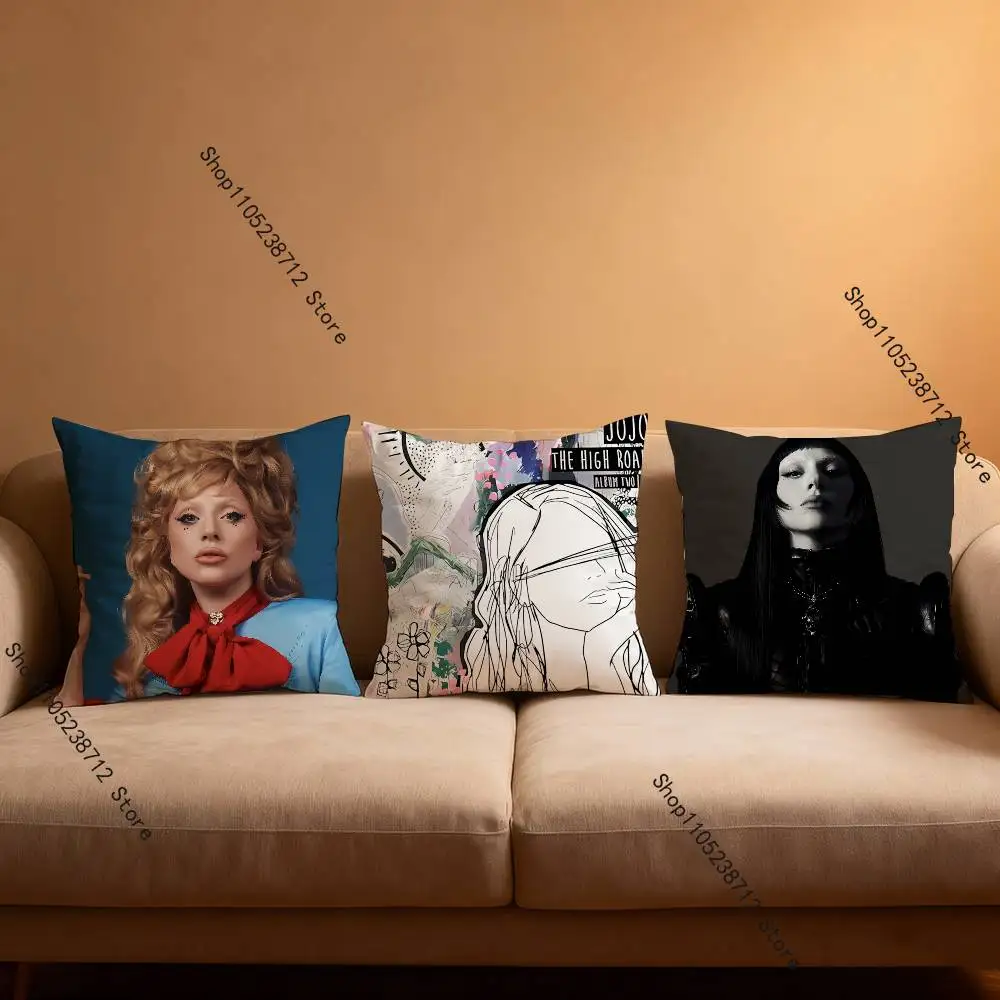 L-LADY-s MAYHEM G-GAGAs Anime Celebrity Merchandise All-Match Printed Pillow Case Sofa Car Office Room Decoration Protector