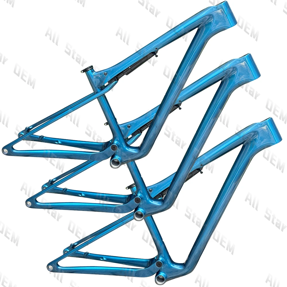 

Bicycle Frame Mountains Bike 29er MTB Full Suspension Carbon Frame XC Bike T1000 Frameset BSA 29er * 2.4 Tire 100mm Travel