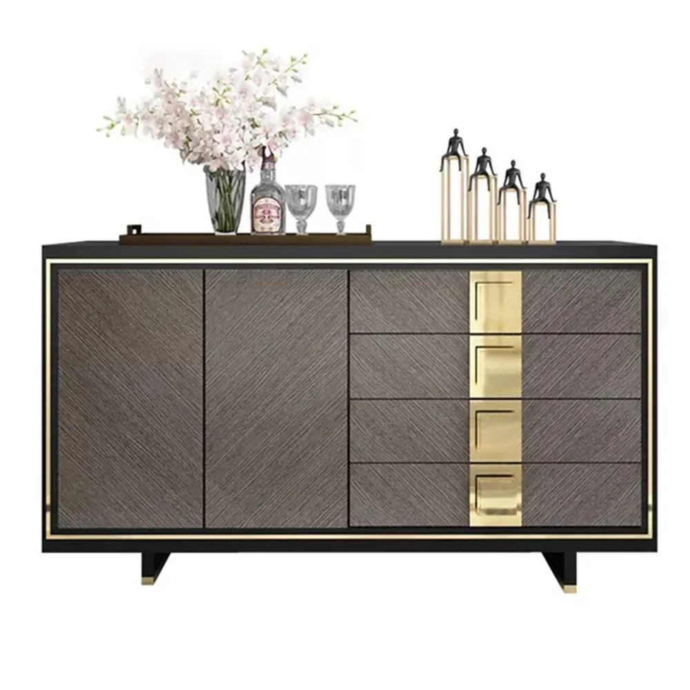 Sideboard โมเดิร์น Minimalist Luxury Home Nordic ห้องนั่งเล่นห้องครัวแบบบูรณาการ Locker Rack ตู้ไวน์