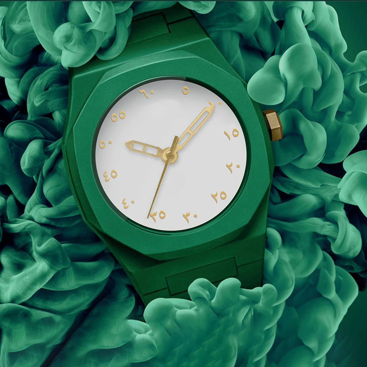 

Fashionable retro lucky color green watch with low-key elegant style, simple and exquisite waterproof men's and women's watches