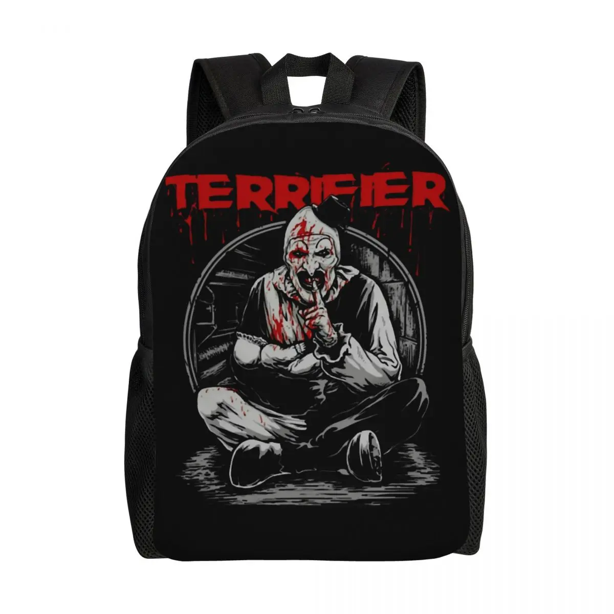 Horror Halloween Movie Terrifier Clown Laptop Backpack Men Women Fashion Bookbag for School College Student Bag