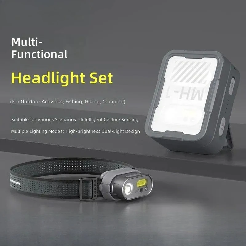 for MH1 Headlight Super Bright Multi-function Lighting Night Fishing Flashlight  Outdoor Camping Long