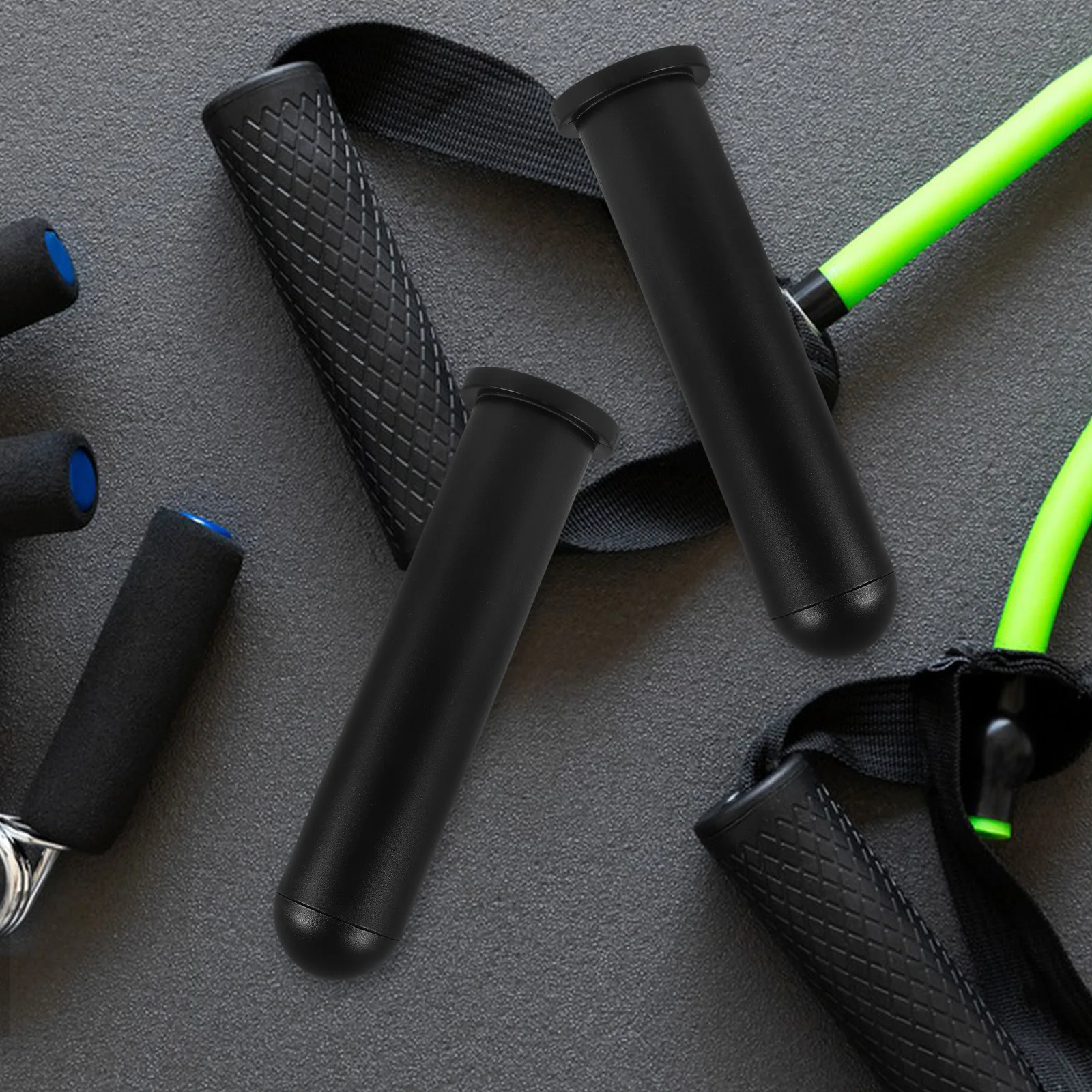 

1Pair Barbell Adapter Sleeve Sturdy PP Material Easy Install Weight Bar Sleeve for Home Gym and Commercial Use Barbell Holder