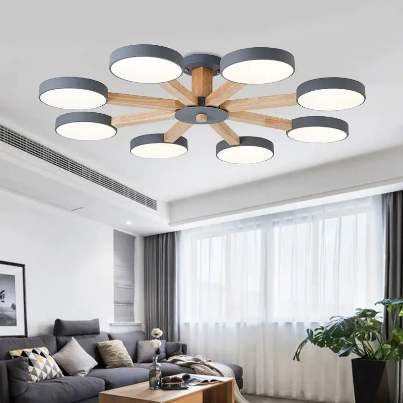 Nordic modern simple  ceiling lamp living room bedroom creative personality multi color ceiling lamp free shipping
