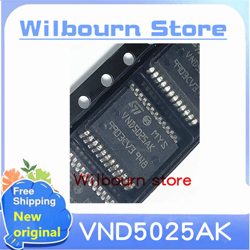 5PCS~50PCS/LOT VND5025AK  VND5025AKTR-E  VND5025AK-E SSOP24 New original