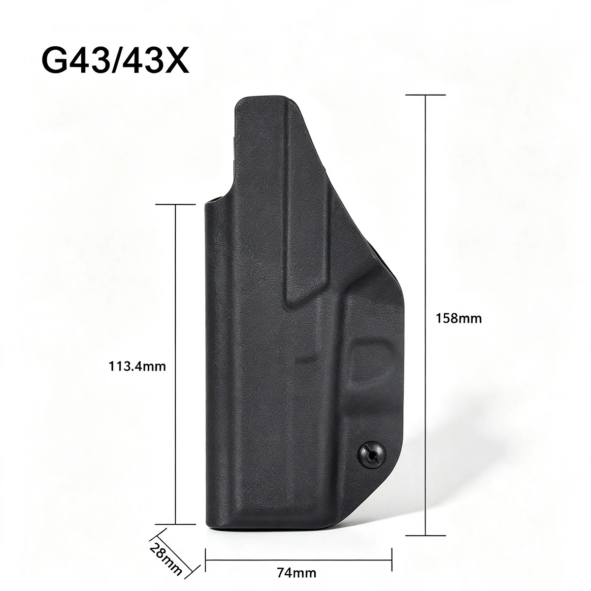 IWB Kydex-Holster für G43X G43 G19 G26 Verdecktes Trageholster für G17 G22 G31 Taurus G2C P365 SP 2022 Jericho 941 CZ P07 – Detail 5