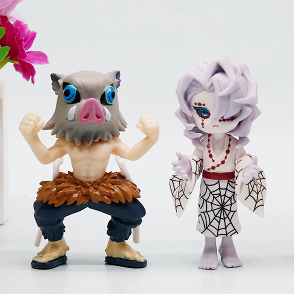 Demon Slayer Tanjiro Kamado Nezuko anime cartoon figuur blinde doos creatieve gepersonaliseerde standbeeld model ornament verrassing geschenkdoos