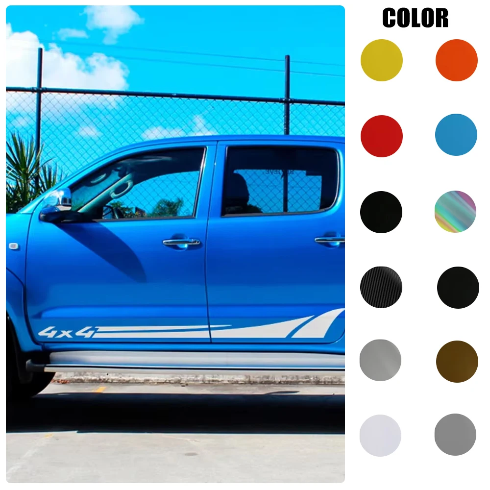 

Для Isuzu Dmax Maxus T60 Dodge RAM GWM Poer VW Amarok Toyota 2 шт. наклейки на боковую дверь автомобиля, декоративные наклейки для грузовика, аксессуары для самостоятельного изготовления