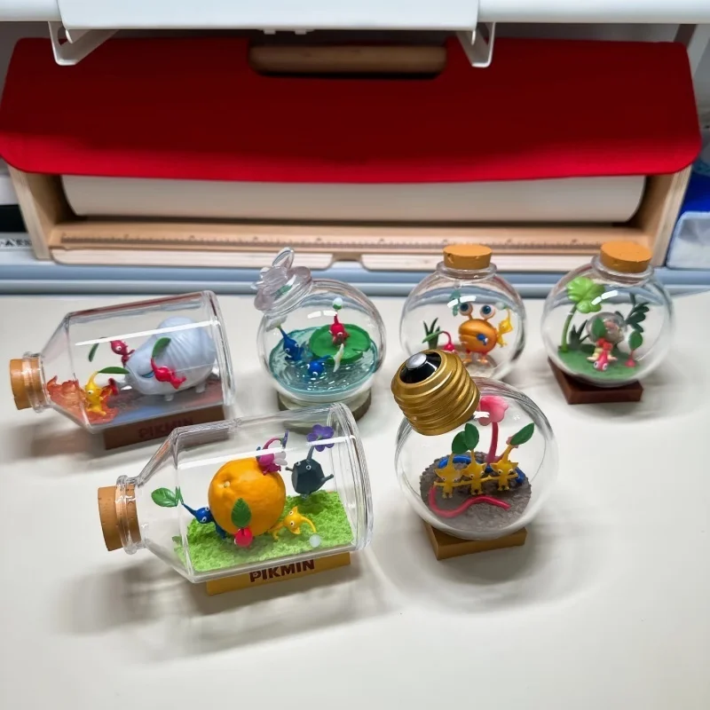 Re-Ment Pikmin Terrarium Collection Blind Box - Mini figure anime Caramelle Giocattoli in stock Regali per bambini Action figure da collezione