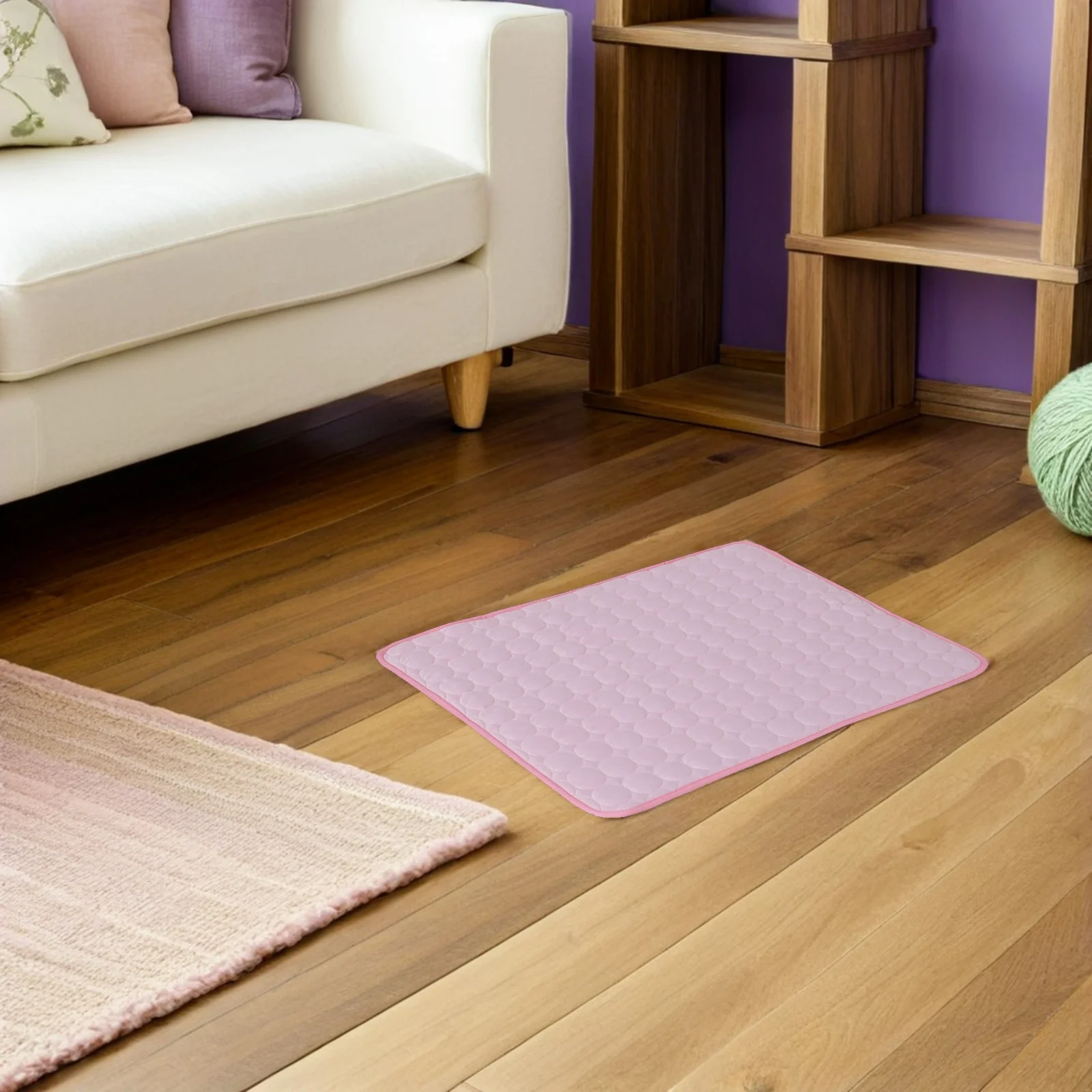 

Summer Cooling For Pet Dog Cat Bed Mat Summer Pet Accessories Foldable Breathable Mat Cool Surface For Home Travel (Pink M)