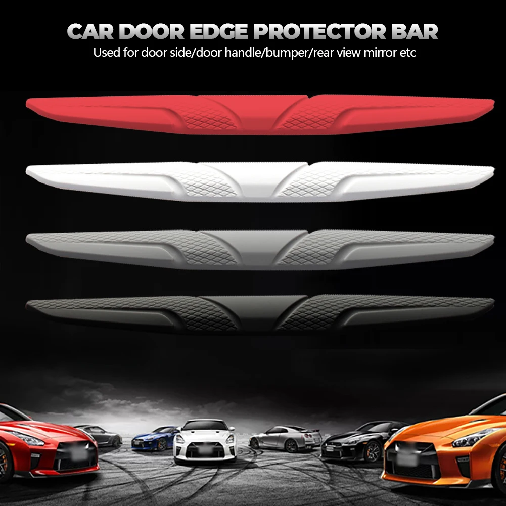 4pcs Car Door Edge Anti-collision Protector Stickers Silicone For Volvo S40 Renault Passat B5 Tiggo 7 Pro Megane 3 E70