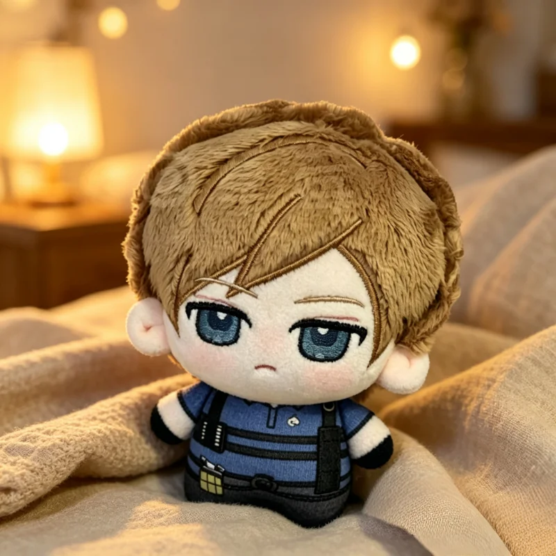 

Resident Evil Leon Scott Kennedy 10cm Anime Figures Plush Cosplay Dress Up Cotton Doll Toys for Children Birthday Festival Gift