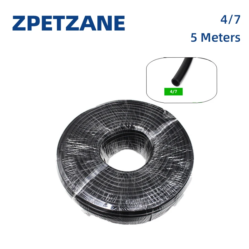 5M wąż ogrodowy mikronawadnianie 4/7mm używany w ogrodnictwie zraszacz do trawnika montaż baldachim Home Drip podlewanie zraszanie Tube