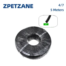 5M wąż ogrodowy mikronawadnianie 4/7mm używany w ogrodnictwie zraszacz do trawnika montaż baldachim Home Drip podlewanie zraszanie Tube