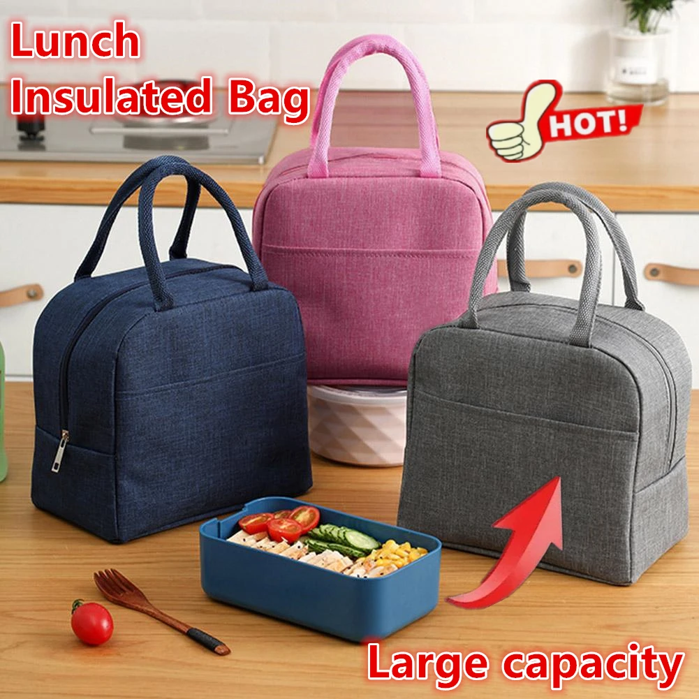 

NEW Lunch Box Capacity Lunch Insulated Bag Thermal Pictures Picnic Pack Anime Kid High Cooler Tote School Portable Gifts