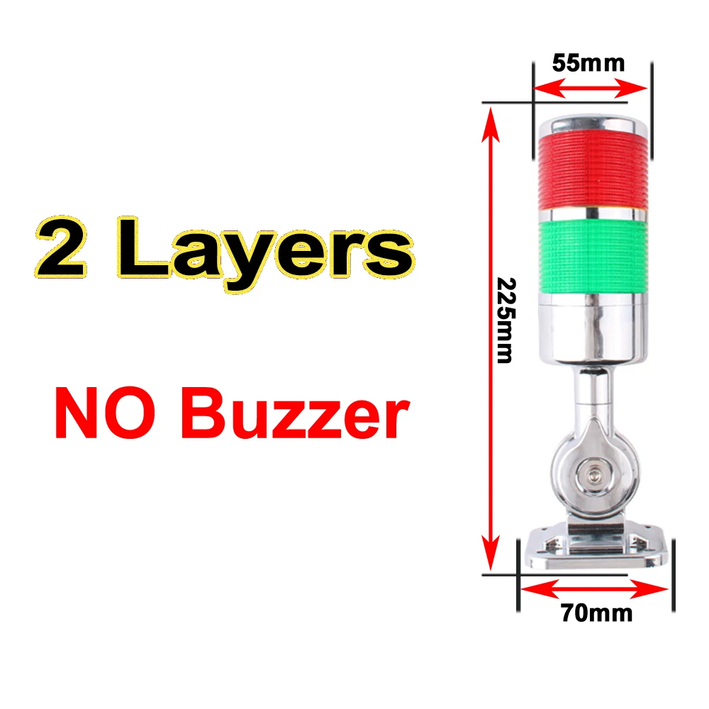 NONE 180 Rotating Stack Light Amber 4