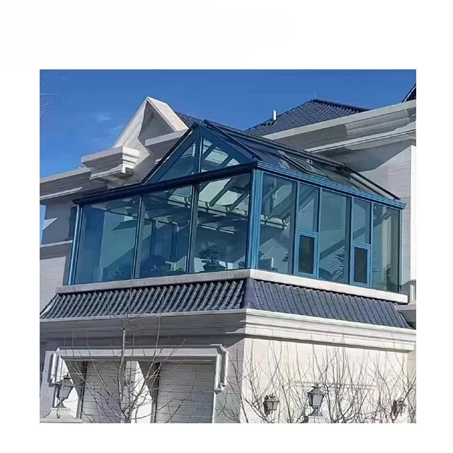 Solarium زجاجي من الألومنيوم لغرفة الشمس، سقف مقاوم للماء، تطبيق فيلا خارجية، Solarium تجاري، غرفة نوم من الألومنيوم في الهواء الطلق #4
