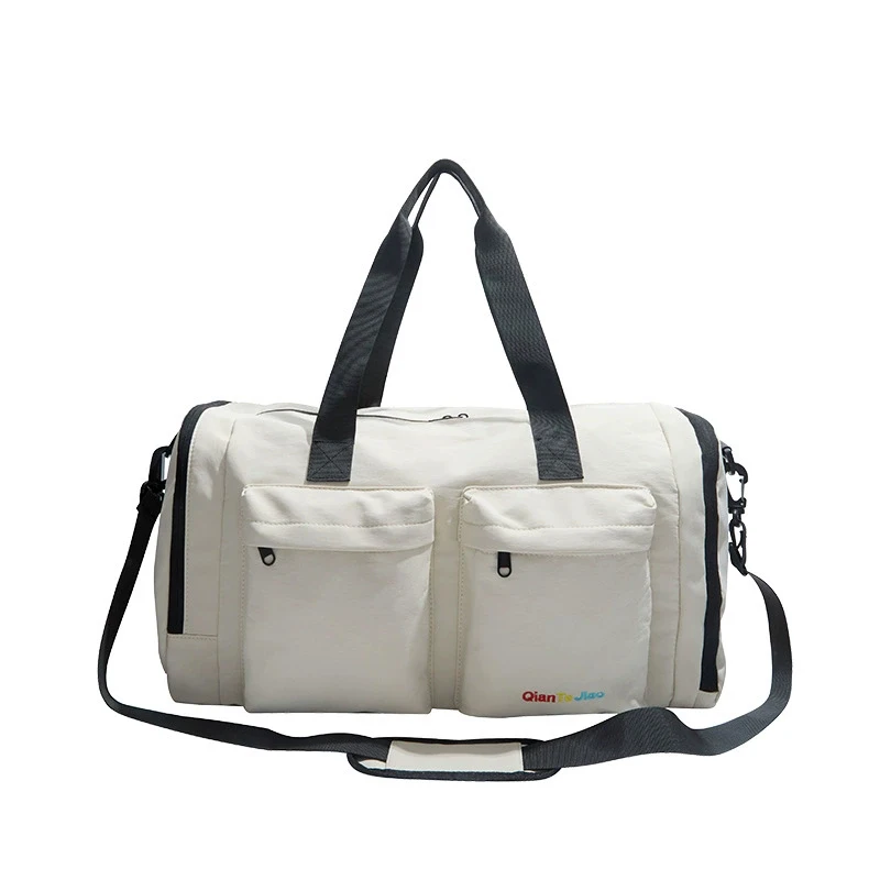 gym-fitness-bag-yoga-women's-travel-tote-luggage-handbag-outdoor-duffle-sports-foldable-shoulder-dry-wet-separation-bag-man