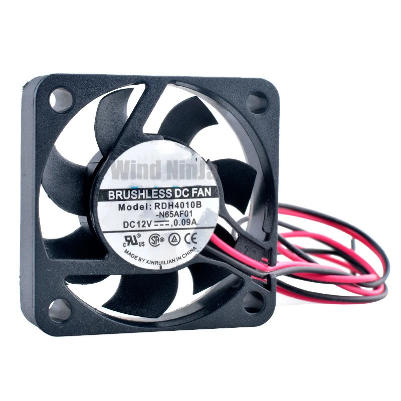 RDH4010B N65AF01 4cm 40mm fan 40x40x10mm DC12V 0.09A Dual ball bearing cooling fan for chassis power CPU