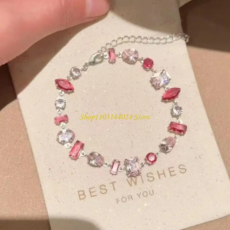 N5KE Adjustable Bracelet With Mixed Geometric Stone Pattern Alloy Fashion Jewelry for Party Looks and Daily Outfit Pairing
