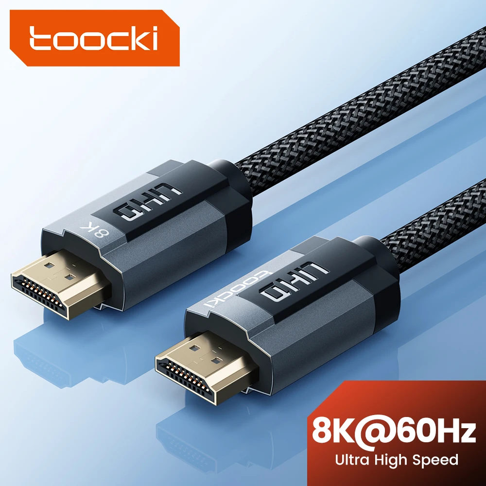 Toocki usb hdmi kabel für xiaomi tv box ps5 usb hub projektor ultra hoch geschwindigkeit zertifiziertes 8k @ 60hz kabel 48gbps earc dolby vision