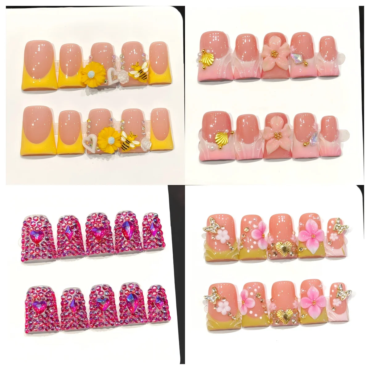 Resin Art Drill Machine - 10 faux ongles en forme de