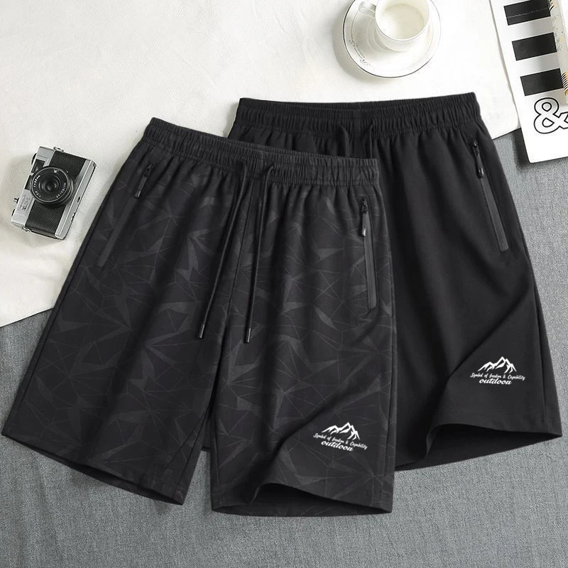 New Summer Ice Silk Quick Dry Loose Thin Casual Shorts Women's Five-Point Sporty Breathable Large Size Beach Pants