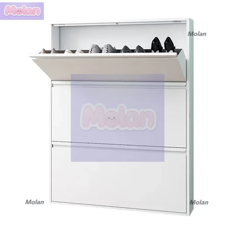 

Shoe cabinet Ultra-thin tipping bucket cabinet Household floor-to-ceiling European-style door shoe rack Indoor entrance shoe cab