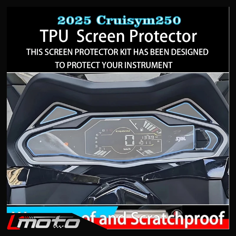 

For SYM Cruisym 300 CRUISYM a 300 TCS 2025 Motorcycle Protection Instrument Film