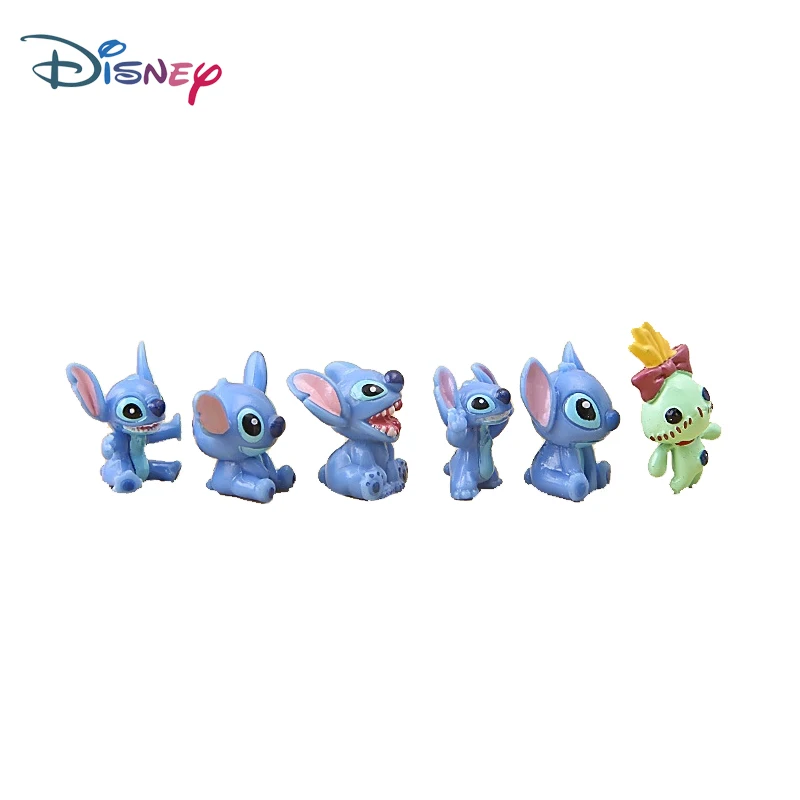 12 pz/lotto Disney Stitch Figure Toy Set Anime Mini Stitch Action figurine bambole Home Party Supply decorazione giocattoli regalo di natale