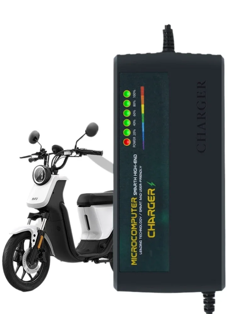AliExpress JHOPASS 48V 50AH 52AH 6 LED Display Smart Lead Acid GEL Water Battery Charger for Motorcycle E-bike Scooter AC110V-220V EU AU US UK Plug
