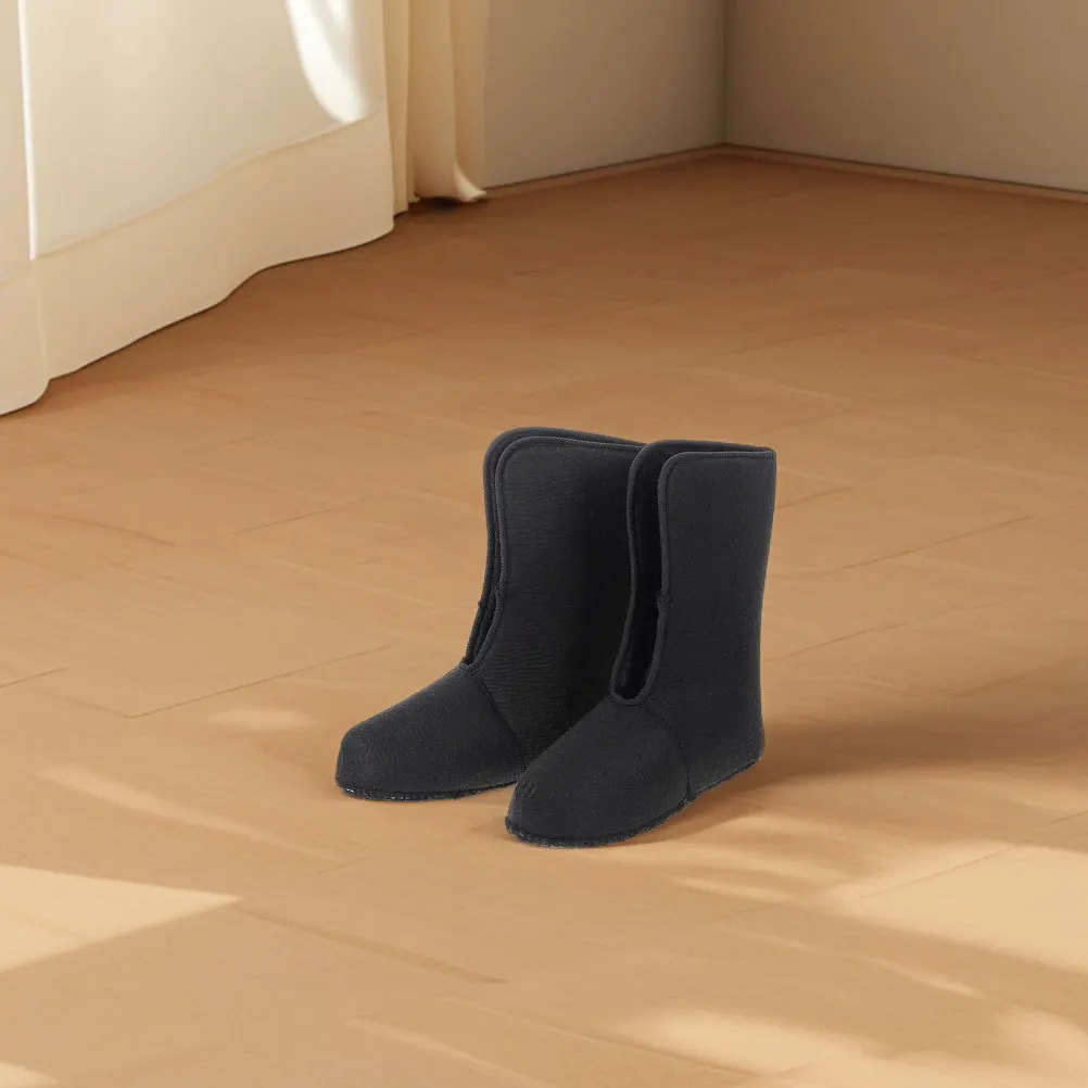 

1 Pair Snow Boot Liners For Men Thick Warm Breathable Detachable Insulated Replacement Winter Hiking Waterproof Cuff Sock Size