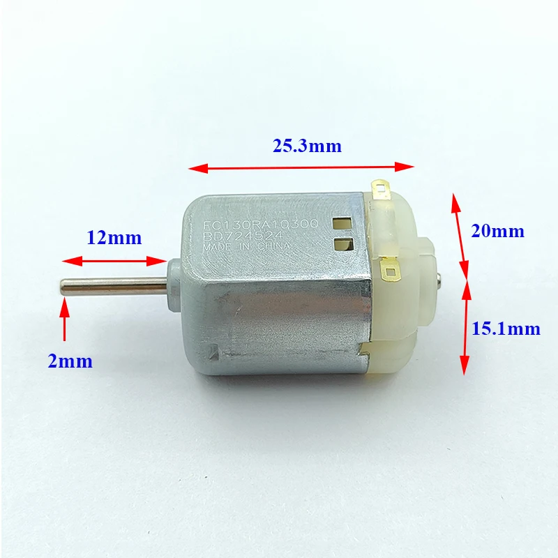 MABUCHI FC-130RA-10300 Mini 130 Motor DC 5V 6V 9V 12V 18000RPM High Speed Micro 20mm Electric Motor DIY RC Toy Car Boat Model