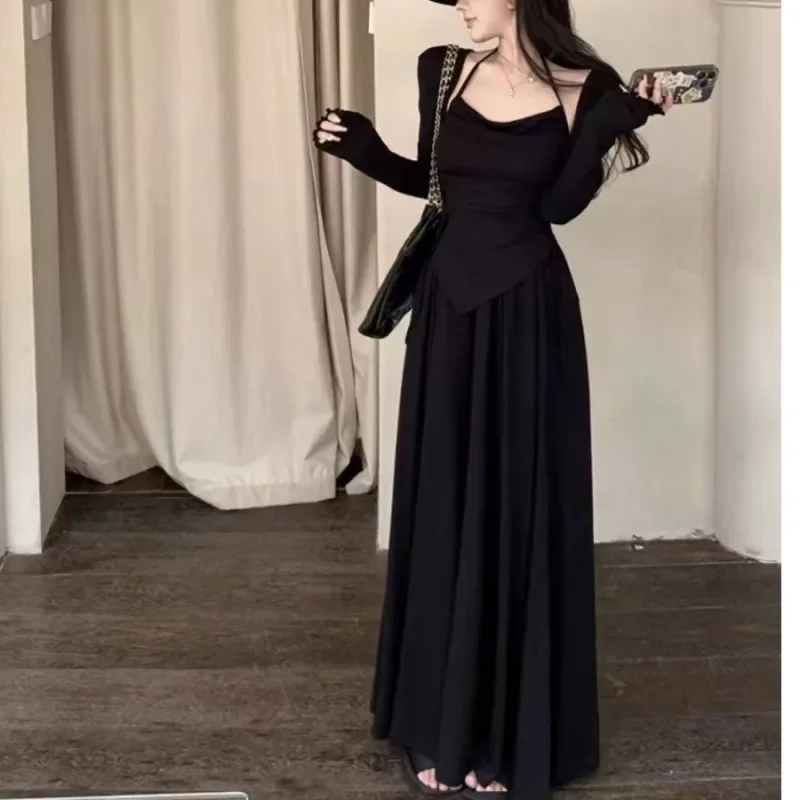 Laid-الظهر مجموعة عادية المرأة ربيع الخريف جديد غير النظامية حزام مفتوح سترة عالية الخصر الطابق طول السراويل التخسيس أناقة Thr