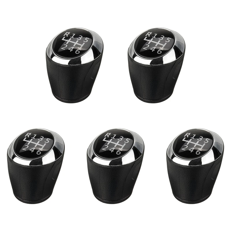 5X 6 Speed Car MT Gear Shift Knob 24108036 For Chevrolet Aveo Sonic T300 2012-2017 24108036