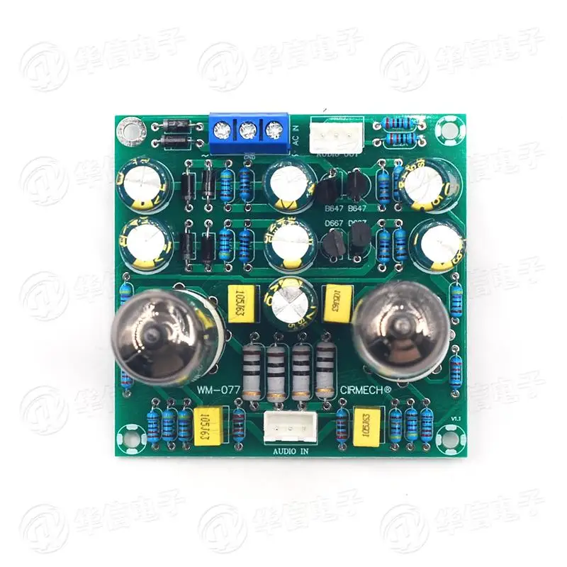 HiFi Grade 6J1 Tube Preamplifier 6J2 Tube Headphone Amp Tube Preamp Effects Dual Power Supply Version