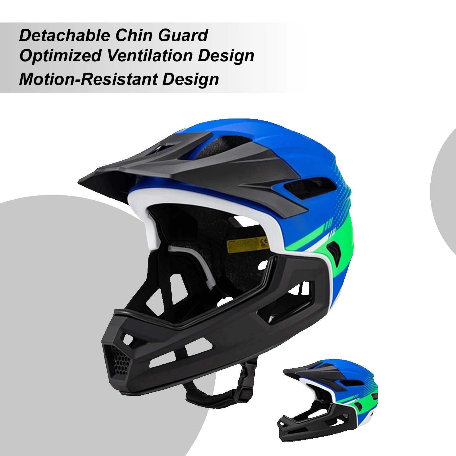 Bike Helmet Full Face Cycling Head Cover Protection Ventilation Bike Helmet For Bicycle Motocross Motorcycle Scooter Mountain