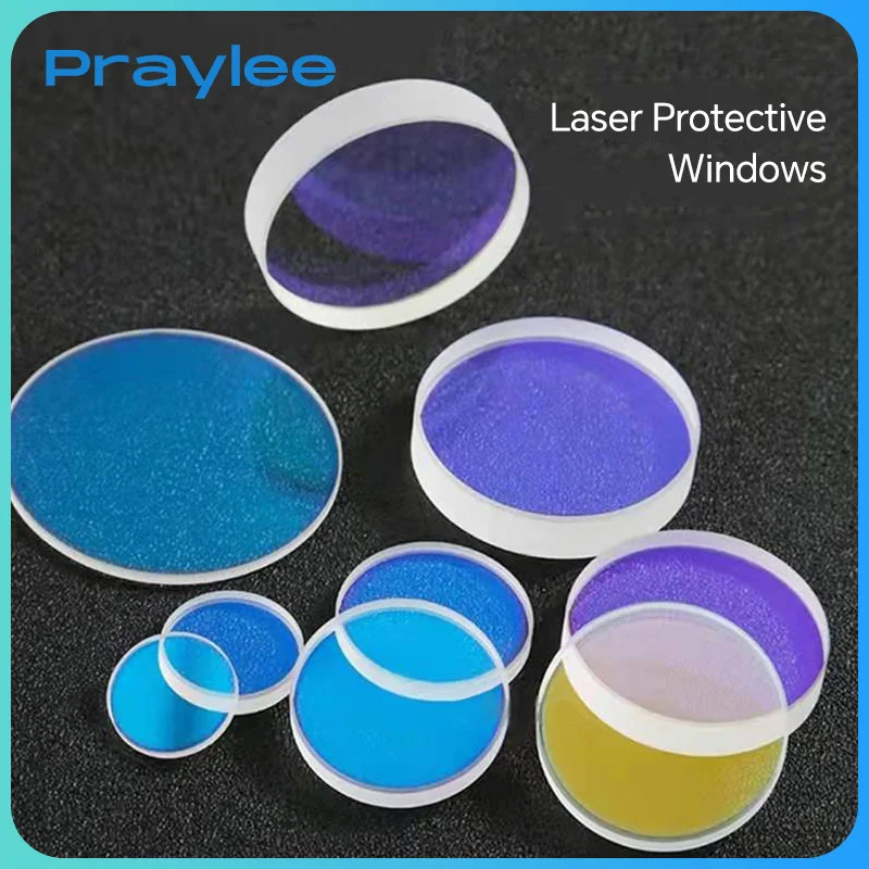 Laser Protective Windows Fiber Laser Protection Lens 1064nm 27.9x4.1 6K 22.35x4.1 24.9x1.5 Quartz Fused Silica Raytools Laser He