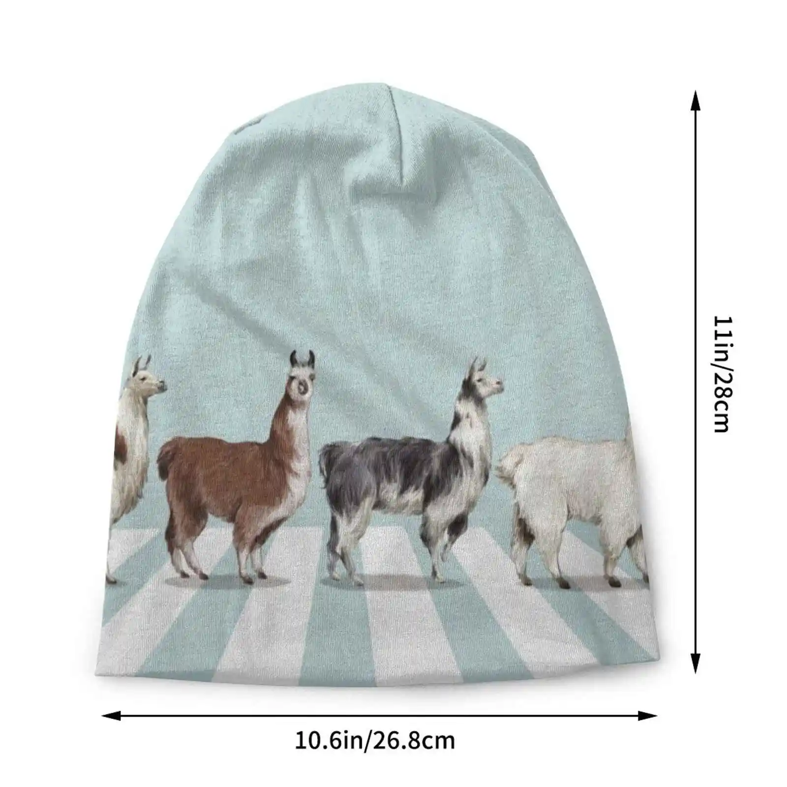 Lama o chapéu de malha #1, gorro quente, bonés ao ar livre, animais, bonito adorável, sorriso, trabalho grande nariz, engraçado kawaii, elétrico Lama Art I