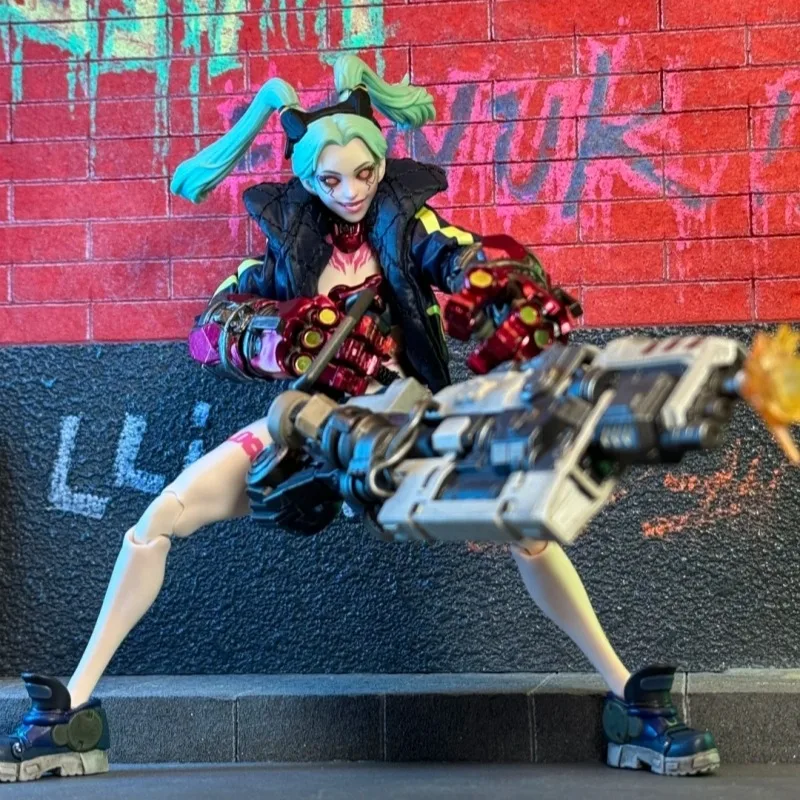 W magazynie Romankey X COWL 1/12 Scale Battle Female Soldier Gun Girl Jessica 6'' Full Set Cyberpunk Action Figure Model Toys
