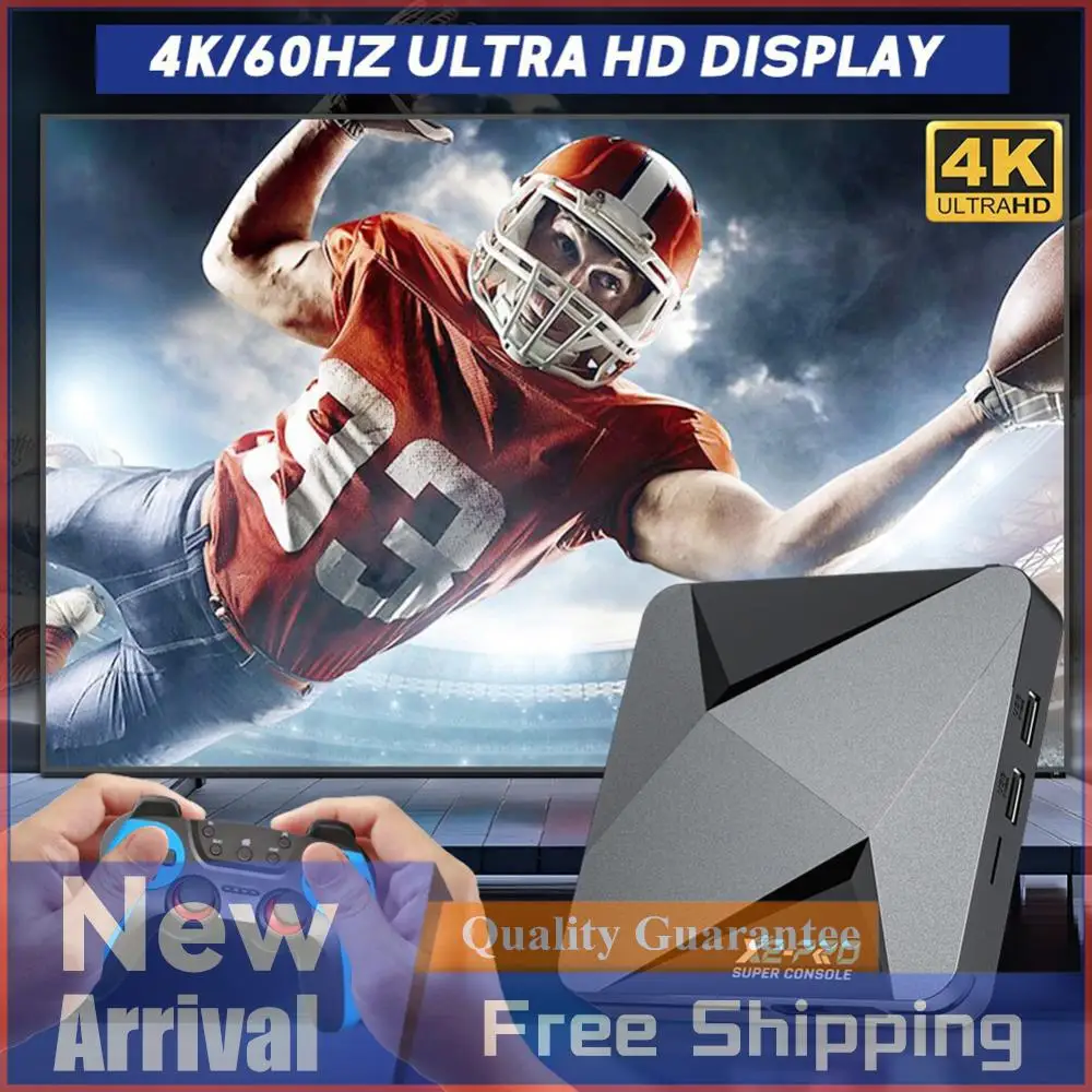 

Super Console X2 Pro Game Box США/Великобритании/ЕС Ретро игровая консоль TV Box 65000+ игр для Android 9.0/CoreE/Emuelec 4,6 2,4G/5G