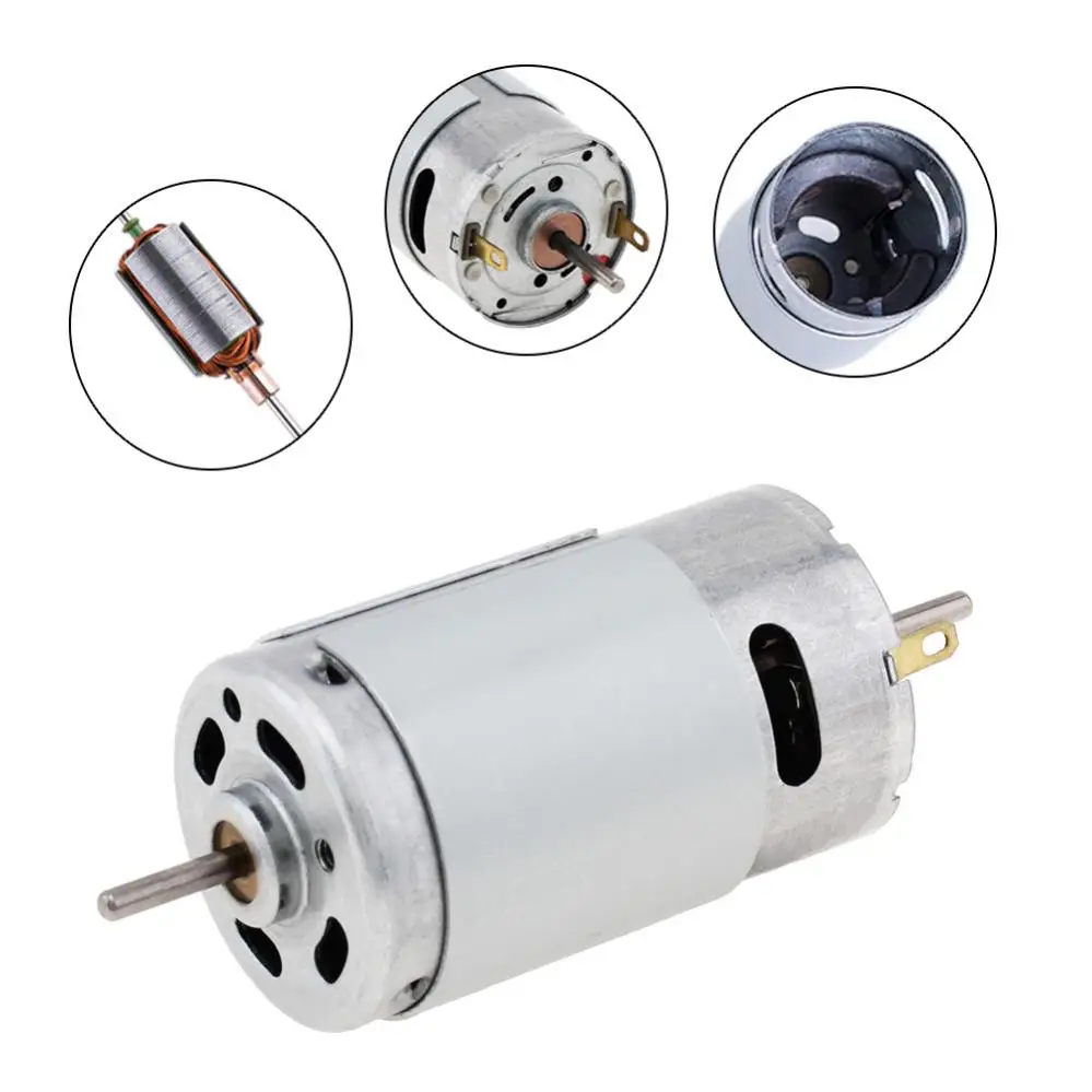 390 DC Motor 12V 22000RPM High Speed Mini Motors Large Torque Brush Motor for DIY Toys Small Appliances Air Pump Electric Drill