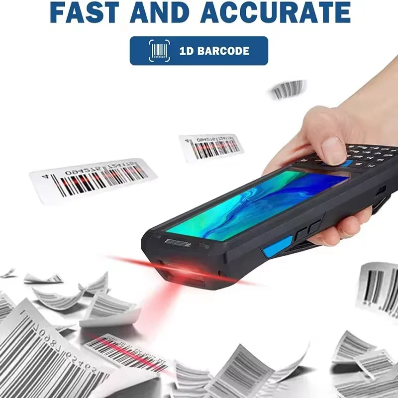 Android 13 4G Handheld PDA POS-terminal Touchscreen 2D Barcodescanner Draadloze Wifi Bluetooth GPS QR-codelezer